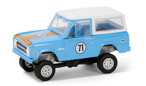 GREEN37310-F - FORD Bronco 1971 Bleu de la série BARRETT JACKSON sous blister - 1