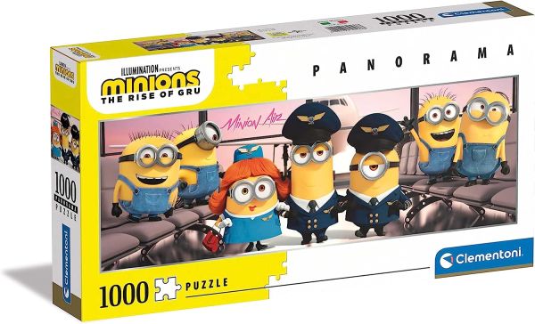 CLE39566 - Puzzle panorama 1000 pièces Les minions - 1