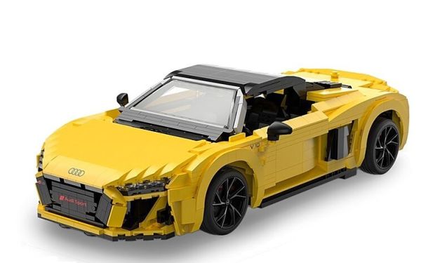 JAM402836 - AUDI R8 Spyder jaune à assembler - 1