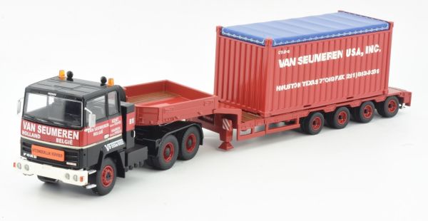 TEK410298 - FORD Transcontinental 6x4 avec porte engins 4 Essieux et container VAN SEUMEREN - 1