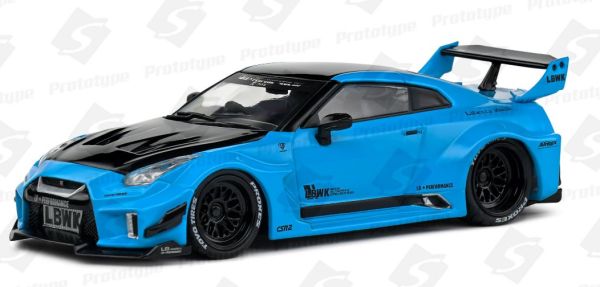 SOL4311209 - NISSAN GTR35 LBWK Silhouette 2019 bleu miami - 1