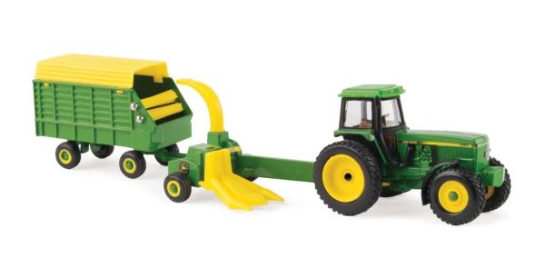 ERT45589 - JOHN DEERE 4960 avec ensileuse traînée et remorque - 1