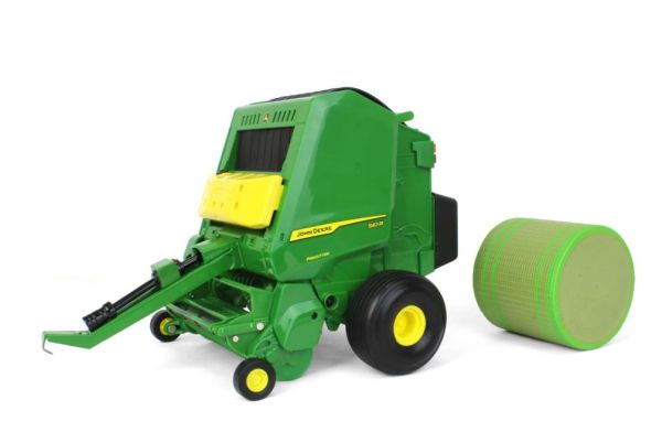 ERT45900 - Presse à balles rondes JOHN DEERE 561R avec balle - 1