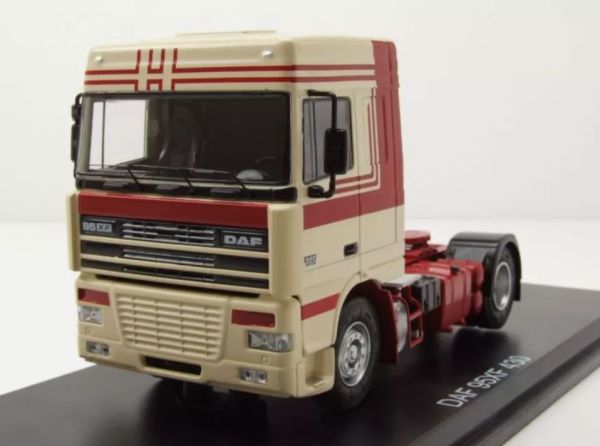 PRX47111 - DAF 95 XF 430 4x2 beige et rouge - 1