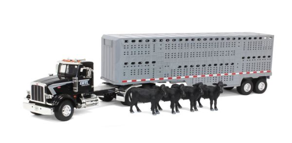 ERT47600 - PERTERBIL 367 avec bétaillère et 4 vaches ERTL - 1