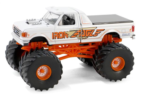 GREEN49150-E - FORD F-350 1990 Monster truck – IRON EAGLE  de la série KINGS OF CRUNCH sous blister - 1