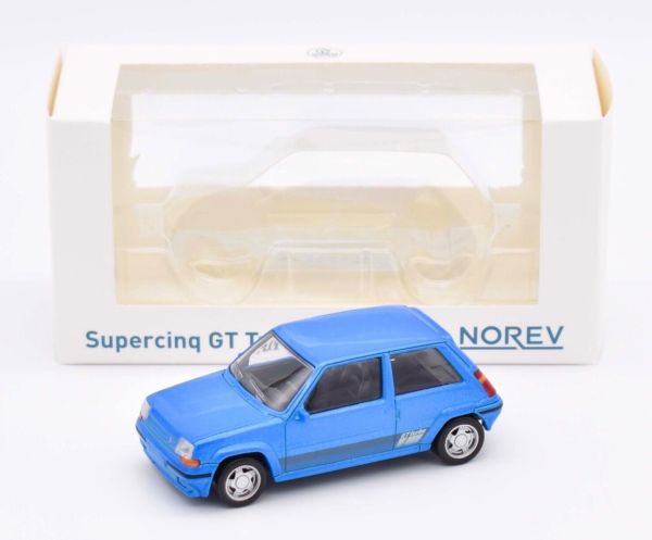 NOREV510540 - RENAULT SuperCinq GT Turbo PhII 1988 Bleu Métallique – Jet-car - 1