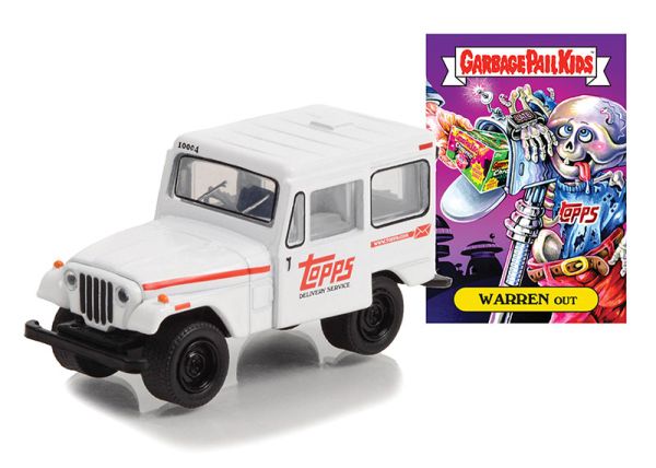 GREEN54070-B - JEEP DJ-5 1975 Blanche de la série GARBAGE PAIL KIDS sous blister - 1