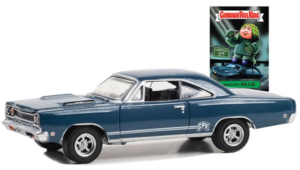 GREEN54090-A - PLYMOUTH Hemi GTX 1968 Bleu de la série GARBAGE PAIL KIDS sous blister - 1