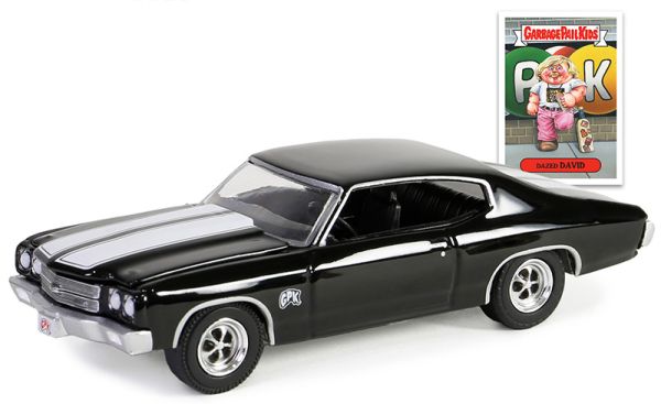 GREEN54100-B - CHEVROLET Chevelle 1970 Noir de la série GARBAGE PAIL KIDS sous blister - 1