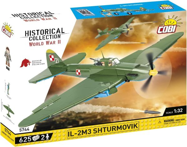 COB5744 - Avion militaire ILYUSHIN II 02 SHTURMOVIK MWP – 625 Pièces - 1