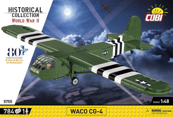 COB5755 - Avion militaire WACO CG-4 – 80e anniversaire - 784 Pièces - 1