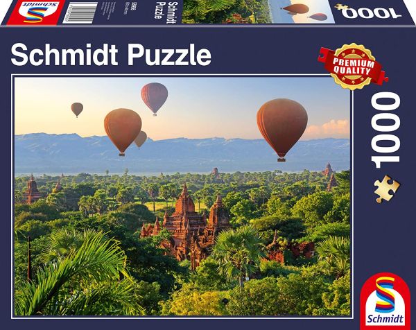 SCM58956 - Puzzle 1000 Pièces Montgolfières Mandalay Myanmar - 1