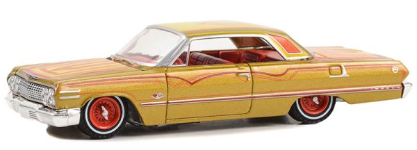 GREEN63050-C - CHEVROLET Impala SS 1963 Gold de la série CALIFORNIA LOWRIDERS sous blister - 1