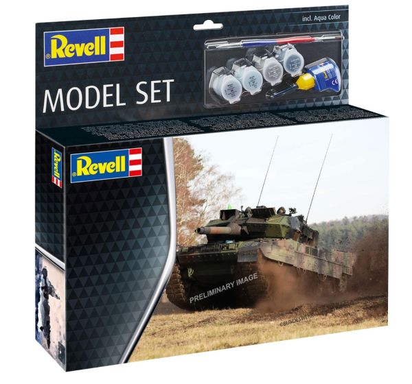 REV63355 - MODEL SET - Char LEOPARD 2 A7V avec peinture à assembler - 1