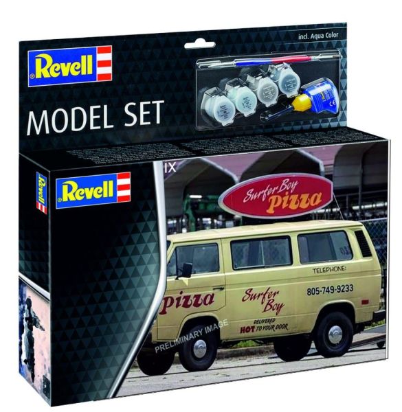 REV67725 - MODEL SET - VOLKSWAGEN Type 3 Surfer Boy STRANGER THINGS avec peinture à assembler - 1