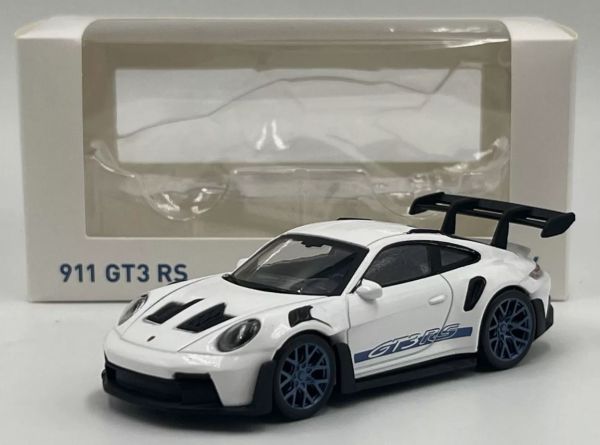 NOREV750048 - PORSCHE 911 GT3 RS 2022 Blanc avec autocollants bleu – Jet-car - 1