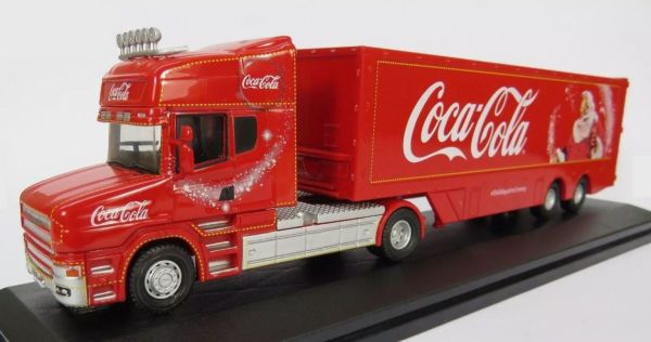 OXF76TCAB004CC - SCANIA T CAB 4x2 avec remorque 2 Essieux  COCA-COLA Noël - 1