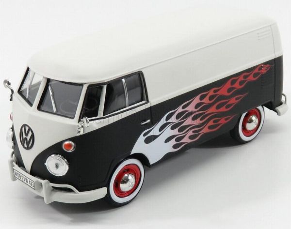 MMX79566NOIR - VOLKSWAGEN Type 2 T1 van custom garage Noir et blanc - 1