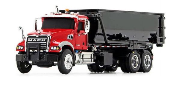 FIGE80-0344 - MACK Granite 6x4 avec container déposable rouge et noir - 1