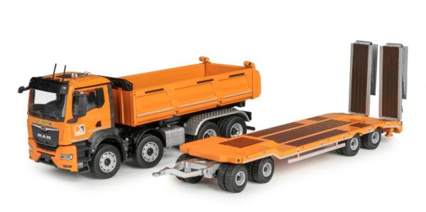 CON81247/01 - MAN TGS NN 8x4 porteur avec porte engins 2+2 Essieux LISE & FILS - 1