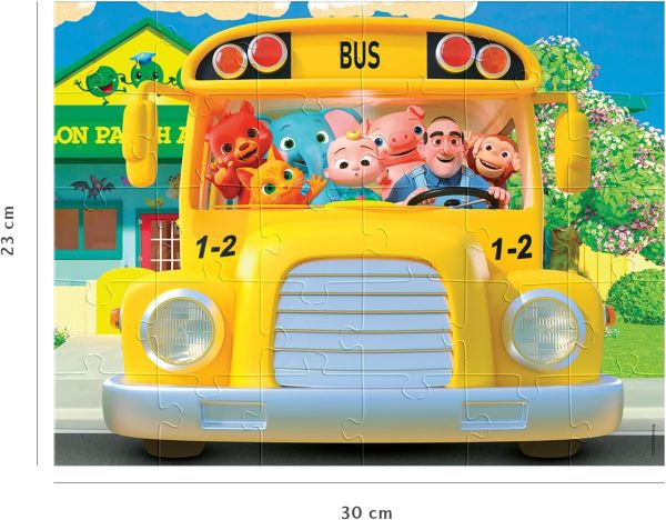 NAT861569 - Puzzle 30 Pièces Dans le bus de COCOMELON - 1