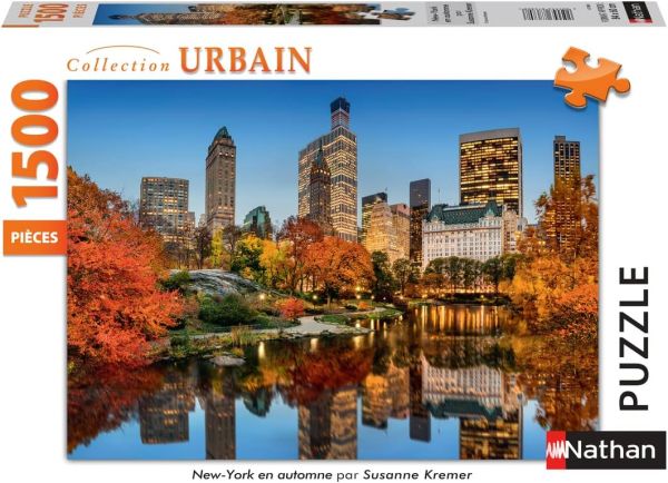 NAT877881 - Puzzle 1500 Pièces NewYork en Automne par Suzanne KREMER - 1