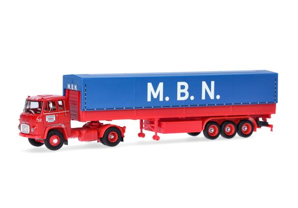 HERMS87MBS02619 - SCANIA LB 76 4x2 avec remorque 3 essieux M.B.N. - 1