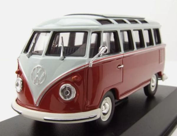 MXC940052301 - VOLKSWAGEN Type 1 Samba  Bus 1961 gris et rouge - 1