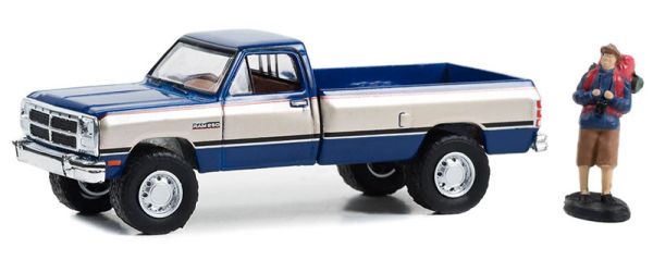 GREEN97150-D - DODGE Ram Power ram 250 1993 avec voyageurs de la série THE HOBBY SHOP sous blister - 1