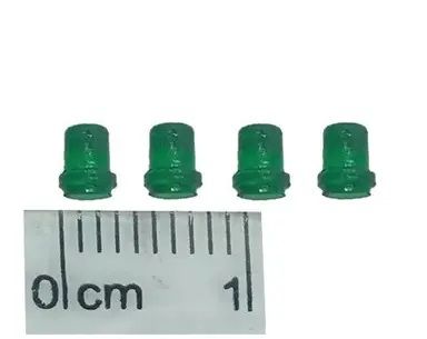 GF-ACC-09 - 4 petites balises lumineuses verte - haut.3.5mm Dia.2.5mm - 1