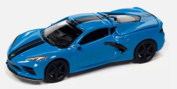 AW64392B-C - CHEVY Corvette 2020 Bleu – sous blister - 1