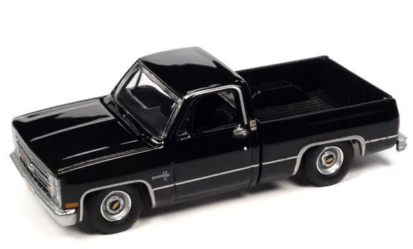 AW64402A-D - CHEVY Silverado Fleeside 1985 Noir – Sous blister - 1