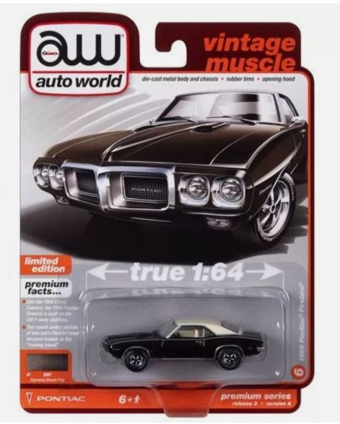 AW64402A-F - PONTIAC Firebird 1969 Marron – Sous blister - 1