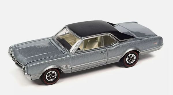 AW64402B-E - OLDSMOBILE 442 1966 Argent – Sous blister - 1