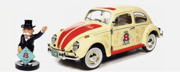 AWSS141 - VOLKSWAGEN Coccinelle 1963  MONOPOLY - Free Parking avec figurine - 1