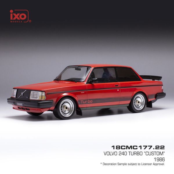 IXO18CMC177.22 - VOLVO 240 Turbo custom 1987 rouge - 1