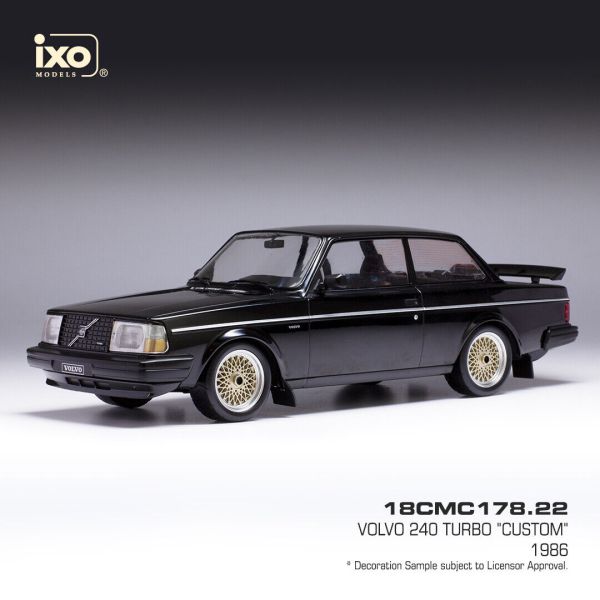 IXO18CMC178.22 - VOLVO 240 Turbo custom 1986 noir - 1