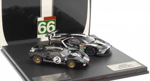 IXO-SP-FGT-43002-SET - FORD GT #66 2019 et FORD GT40 #2 1966 des 24h du Mans - 1