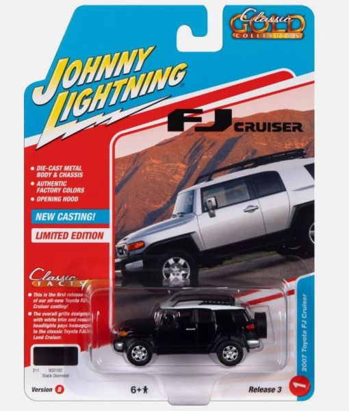 JLCG030B-A - TOYOTA FJ Cruiser 2007 Noir de la série CLASSIC GOLD sous blister - 1