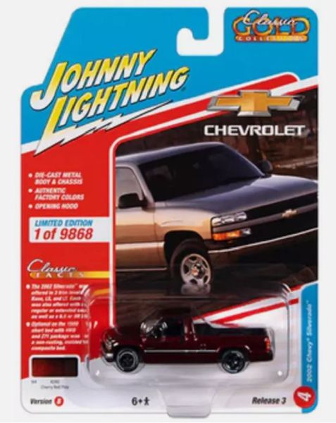 JLCG030B-D - CHEVROLET Silverado 2002 bordeaux de la série CLASSIC GOLD sous blister - 1