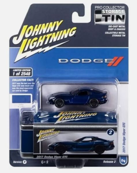 JLCT012-D - DODGE Viper GTC 2017 Bleu de la série COLLECTOR TINS sous blister - 1