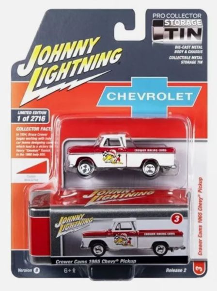 JLCT012-F - CHEVROLET Pick-up 1965 Crower Racing Cams de la série COLLECTOR TINS sous blister - 1