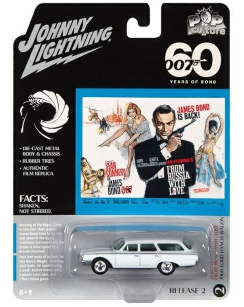 JLPC007-B - FORD Ranch Wagon 1960 blanc - JAMES BOND 007 - de la série POP CULTURE 2022 sous blister - 1