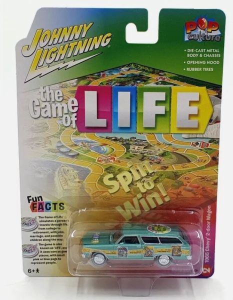 JLPC009-B - CHEVROLET 2-door Wagon 1965 bleu - THE GAME OF LIFE - de la série POP CULTURE 2022 sous blister - 1