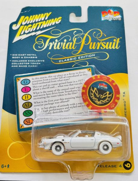 JLPC009-F-BLANC - PONTIAC Firebird TA 1977 Blanc - TRIVIAL PURSUIT - de la série POP CULTURE 2022 sous blister - 1