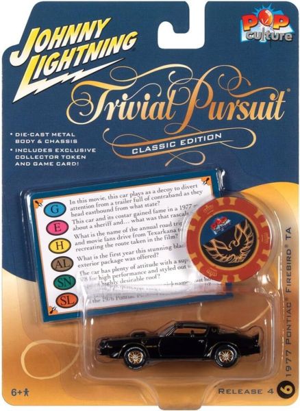 JLPC009-F - PONTIAC Firebird TA 1977 Noir - TRIVIAL PURSUIT - de la série POP CULTURE 2022 sous blister - 1