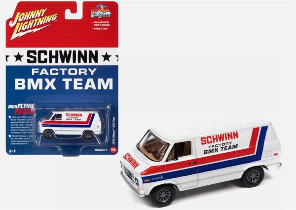 JLPC011-B - CHEVROLET G20 Van 1976  - SCHWINN - de la série POP CULTURE 2023 sous blister - 1