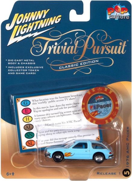 JLPC011-E - AMC Pacer 1976 bleu - TRIVIAL PURSUIT - de la série POP CULTURE 2023 sous blister - 1