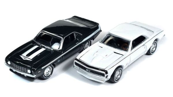 JLPK019A-2 - CHEVROLET Camaro 1969 verte et CHEVROLET Camaro 1967 blanc - YENKO - de la série TWIN PACK 2022 série A sous blister - 1